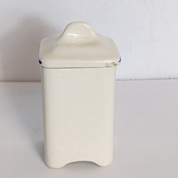 Vintage Ditmar Urbach Spice Jar Czechoslovakia Hand Paint Lid Container Ceramics - Picture 8 of 10